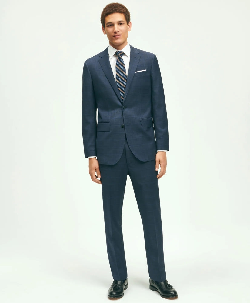 Slim Fit Wool Checked 1818 Suit / Brooks Brothers Men