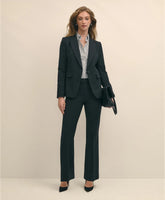 The Essentials Brooks Brothers Stretch Wool Flare Leg Trousers / Brooks Brothers Women
