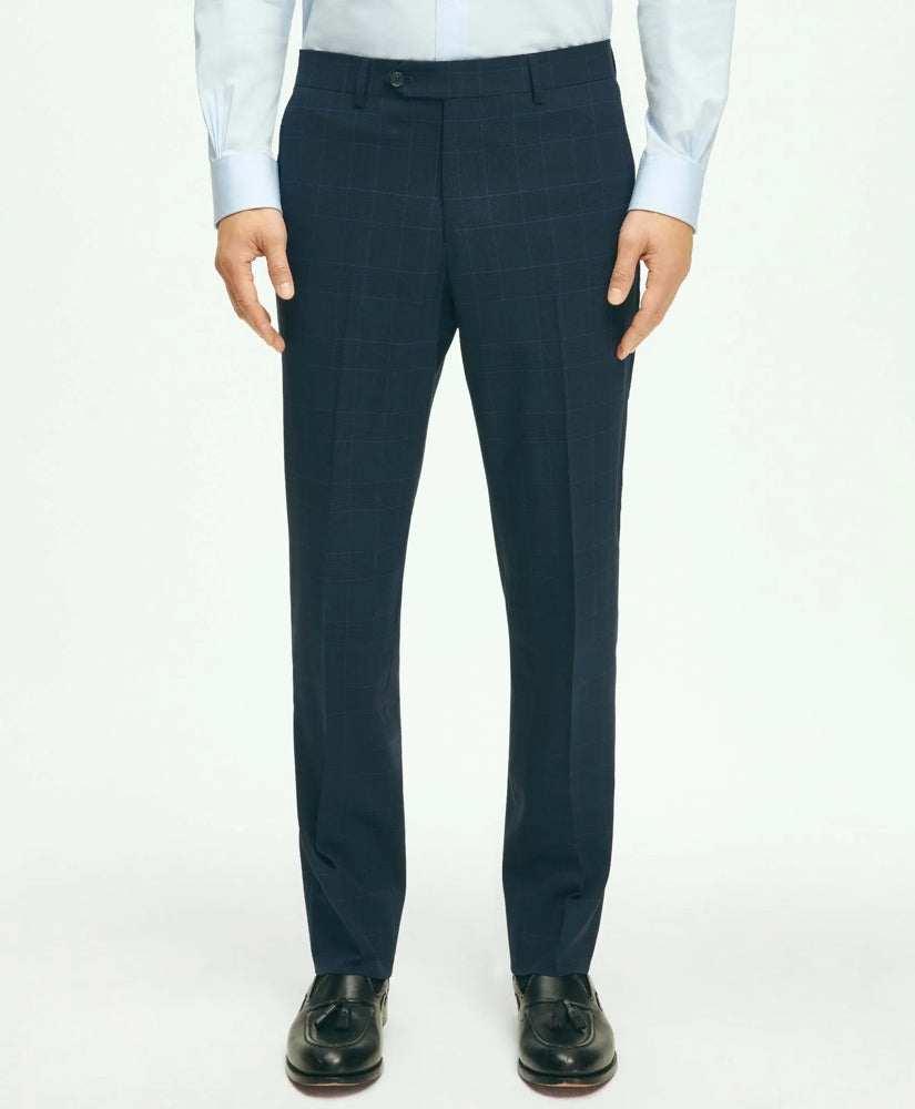 Brooks Brothers Explorer Collection Classic Fit Wool Checked Suit Pants / Brooks Brothers Sale