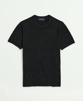Lightweight Luxe All-Season Sweater, Short Sleeve Crewneck / Brooks Brothers Men