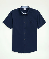Stretch Non-Iron Oxford Button-Down Collar Short-Sleeve Sport Shirt / Brooks Brothers Shirts