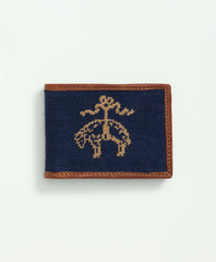 Smathers & Branson Cotton Needlepoint Billfold Wallet / Brooks Brothers Men