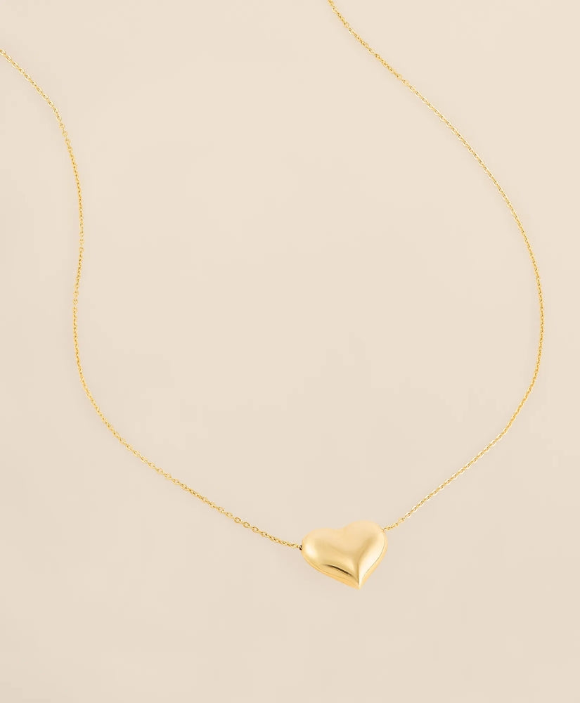 14k Gold Heart Pendant Necklace / Brooks Brothers Women