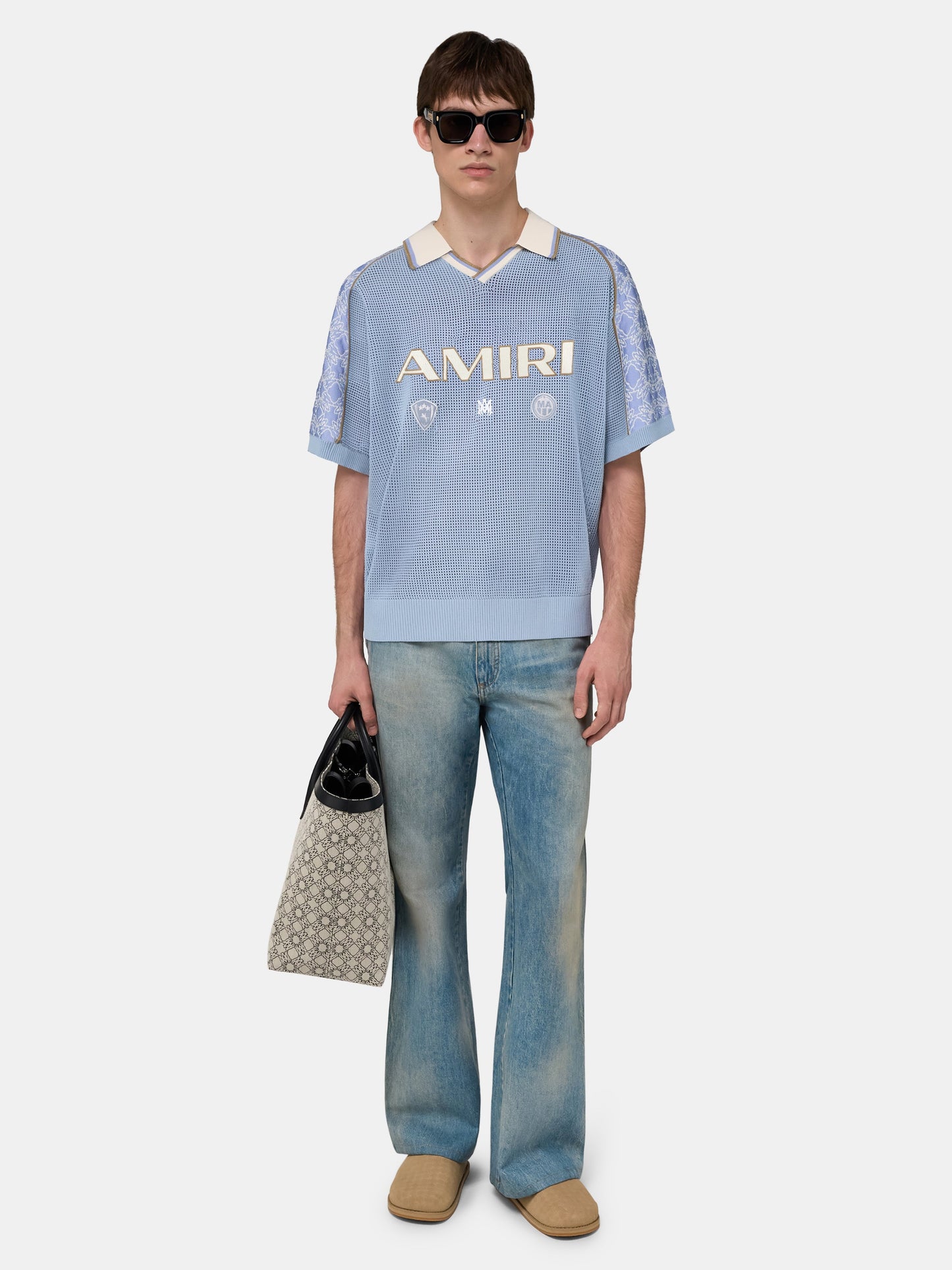 Amiri Sport Mesh Jersey - Sky | Amiri Popular Choice