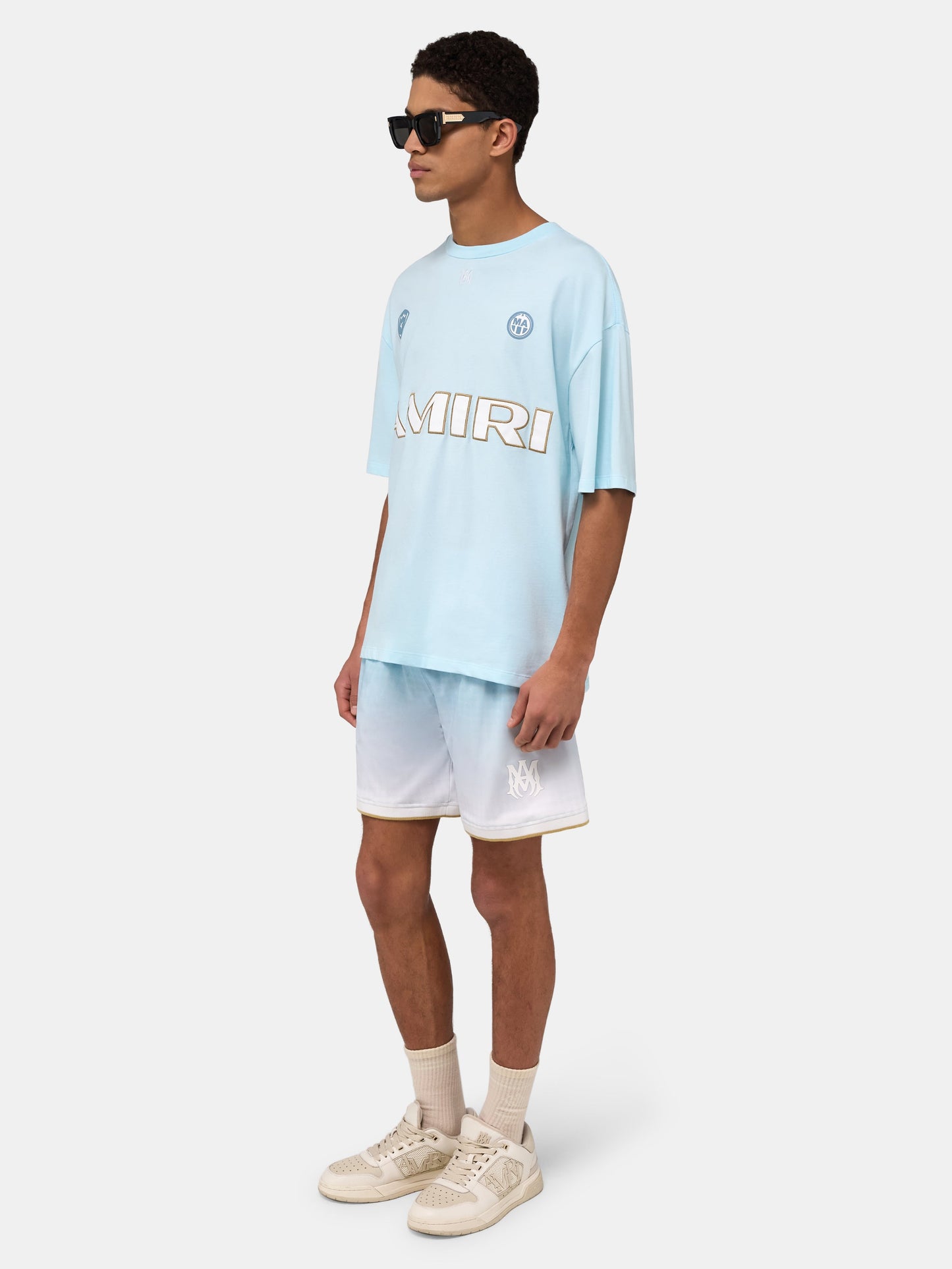 Amiri Sport 94 Oversized Tee - Sky | Amiri Value