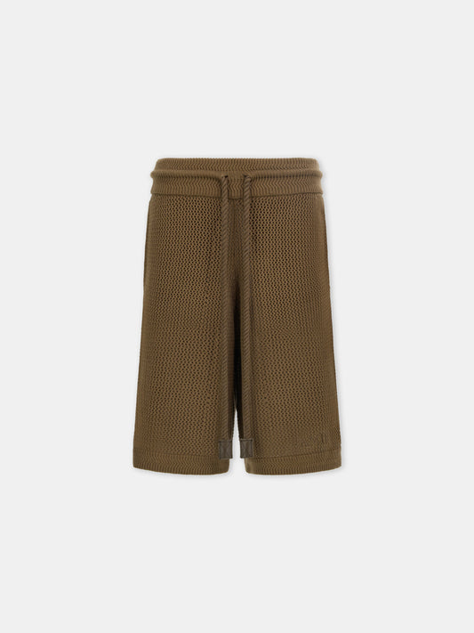 Amiri Crochet Mesh Short - Espresso | Amiri Value