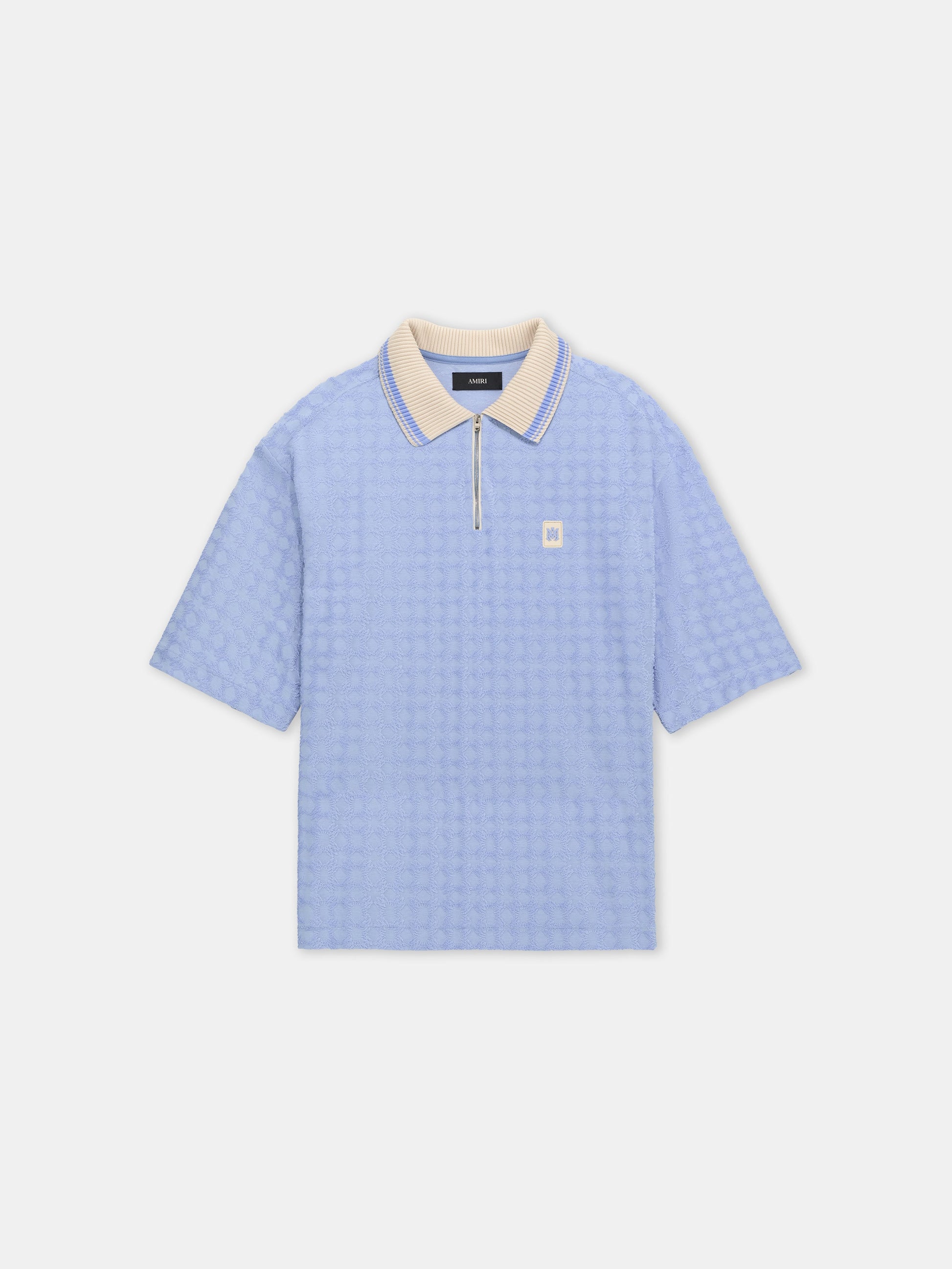 Ma Quad Zip Toweling Polo - Skyline Blue | Amiri Featured