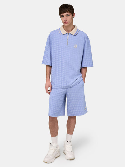 Ma Quad Zip Toweling Polo - Skyline Blue | Amiri Featured