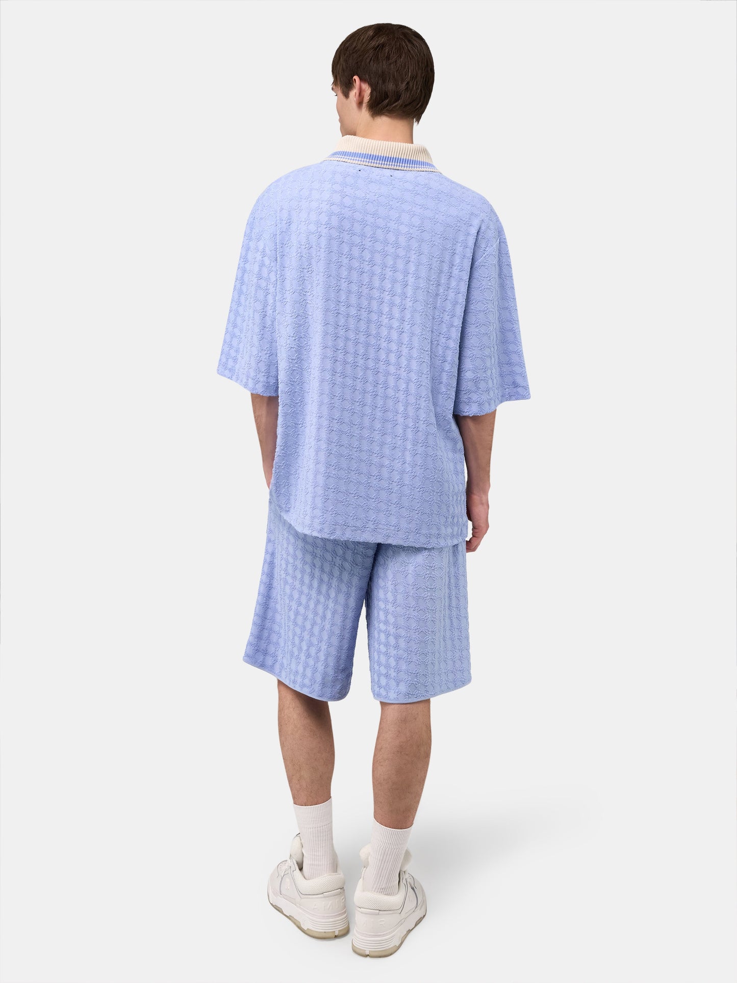 Ma Quad Zip Toweling Polo - Skyline Blue | Amiri Featured