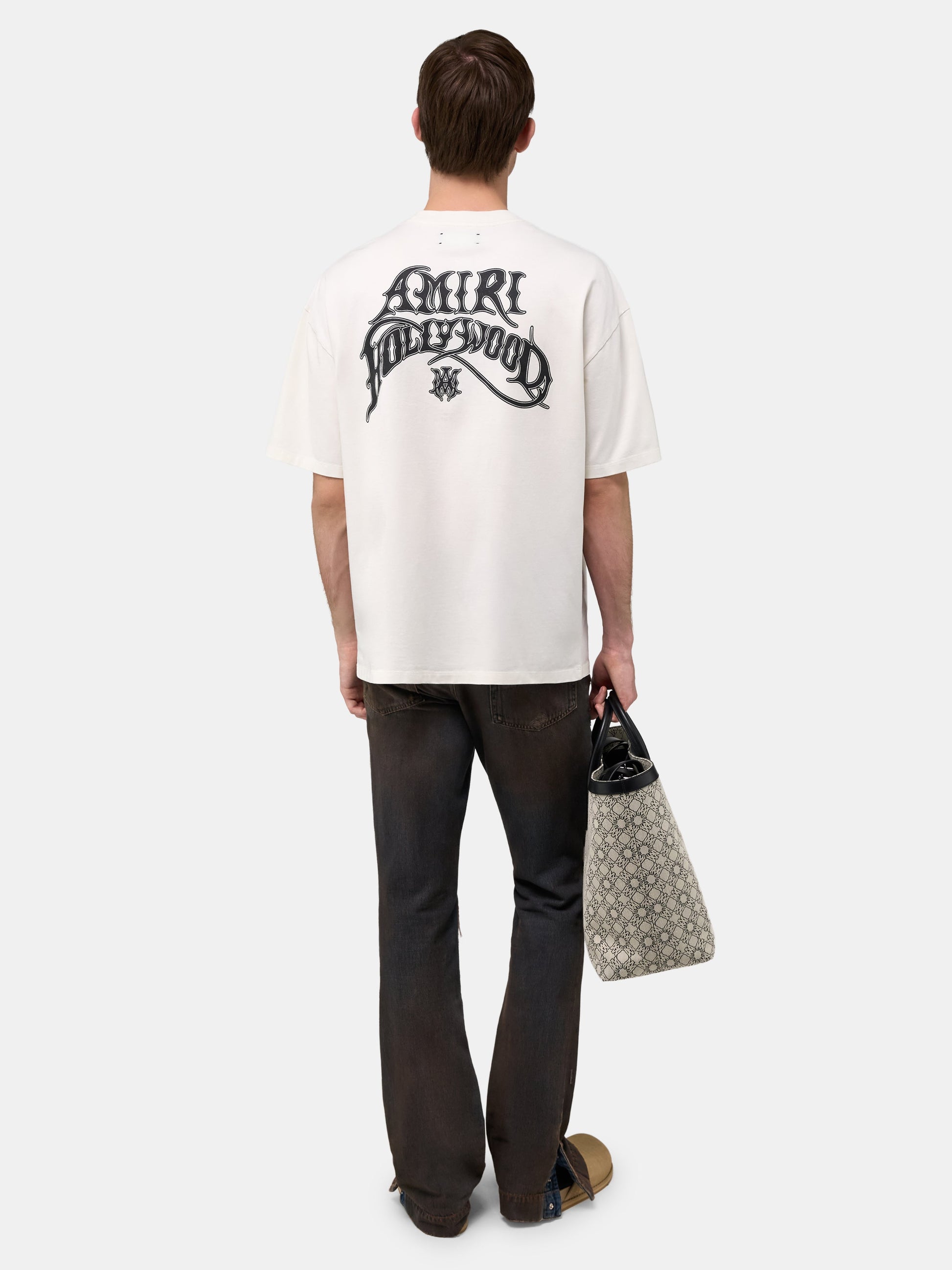 Amiri Hollywood Lightweight Jersey Skate Tee - Ivory | Amiri Online