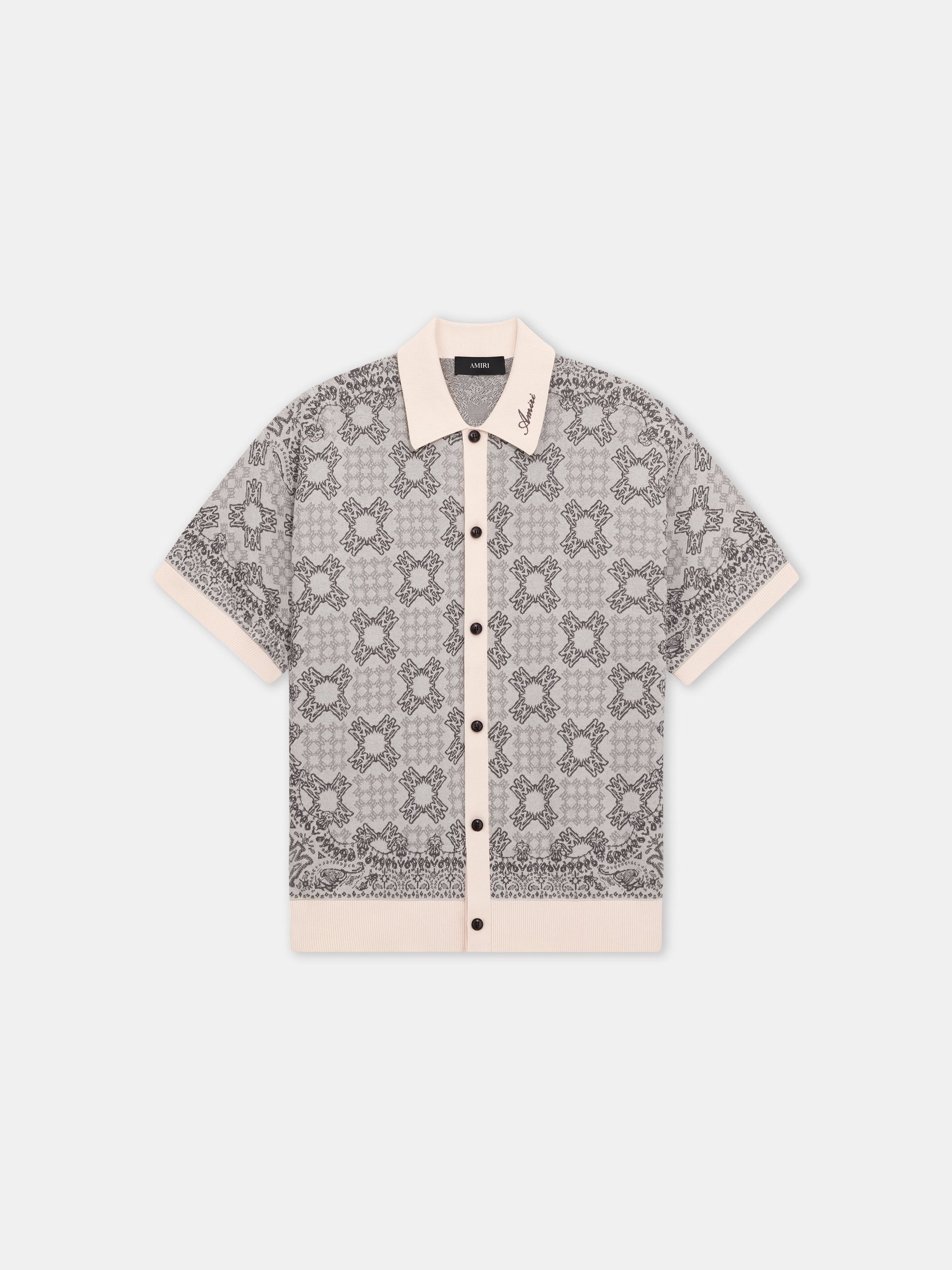 Ma Quad Check Mesh Knit Shirt - Alabaster | Amiri Budget Friendly