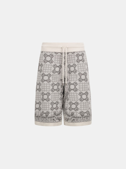 Ma Quad Check Mesh Knit Short - Alabaster | Amiri Great Deal