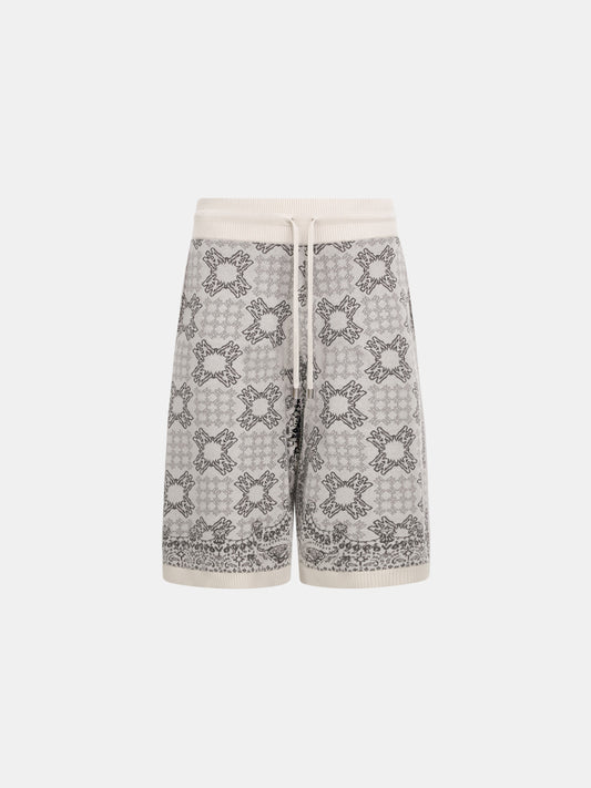 Ma Quad Check Mesh Knit Short - Alabaster | Amiri Great Deal