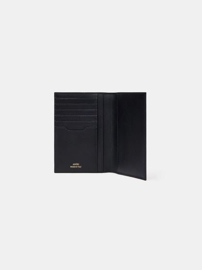 Croc Embossed Passport Holder - Black | Amiri Special Offer