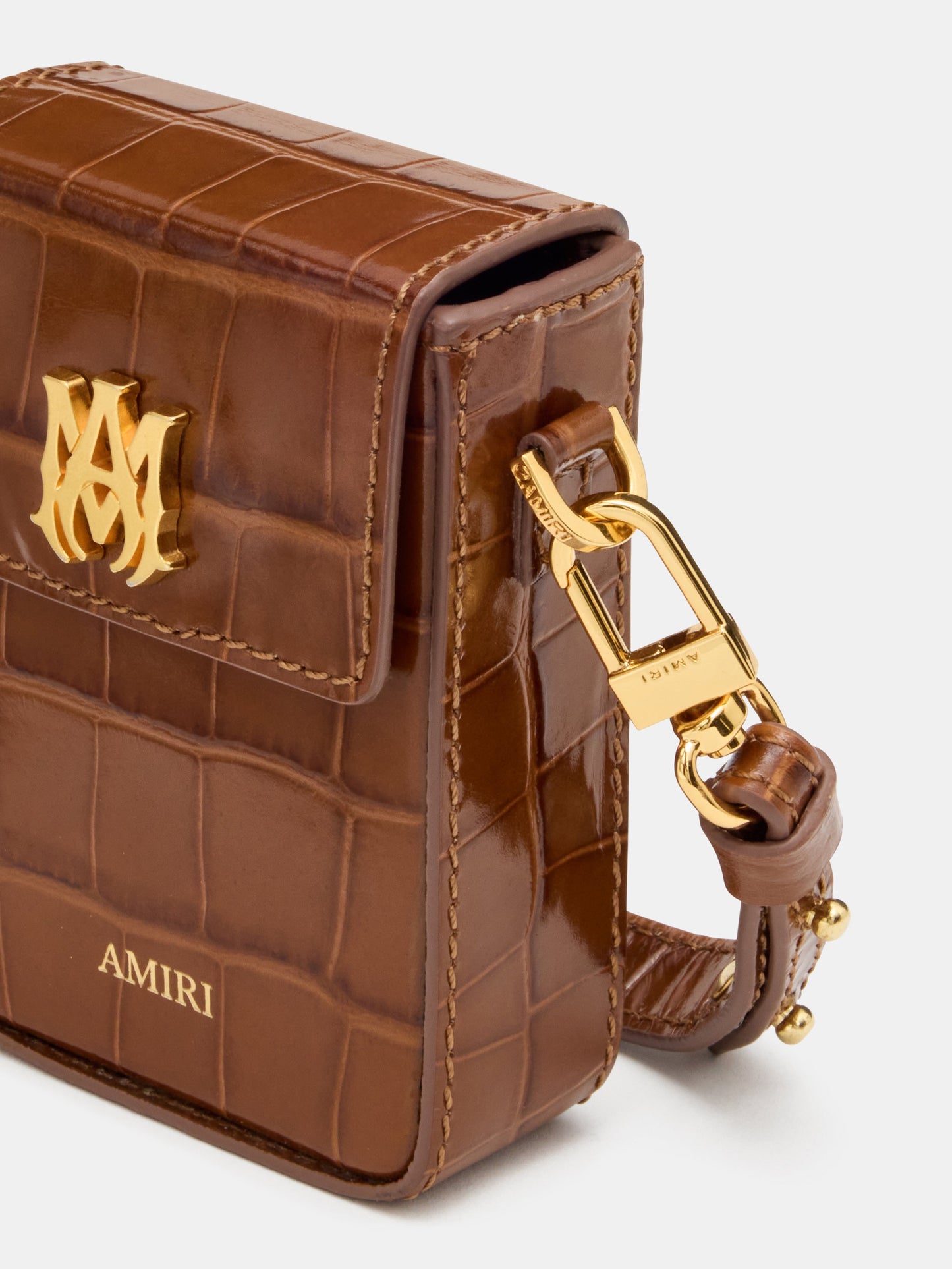 Croc Embossed Cigarette Case - Malt | Amiri Featured