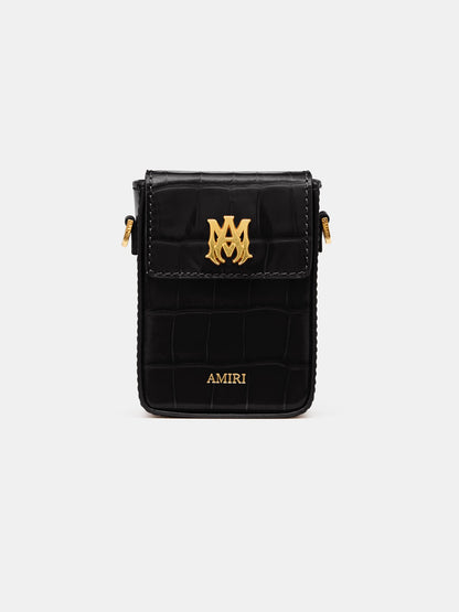 Croc Embossed Cigarette Case - Black | Amiri Popular Choice