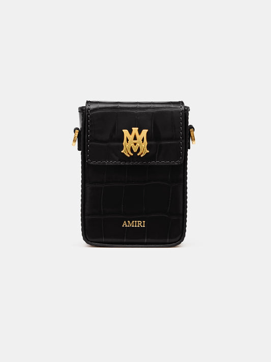 Croc Embossed Cigarette Case - Black | Amiri Popular Choice