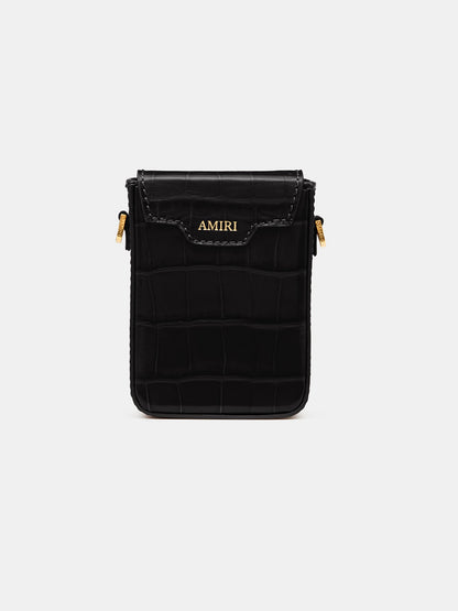 Croc Embossed Cigarette Case - Black | Amiri Popular Choice