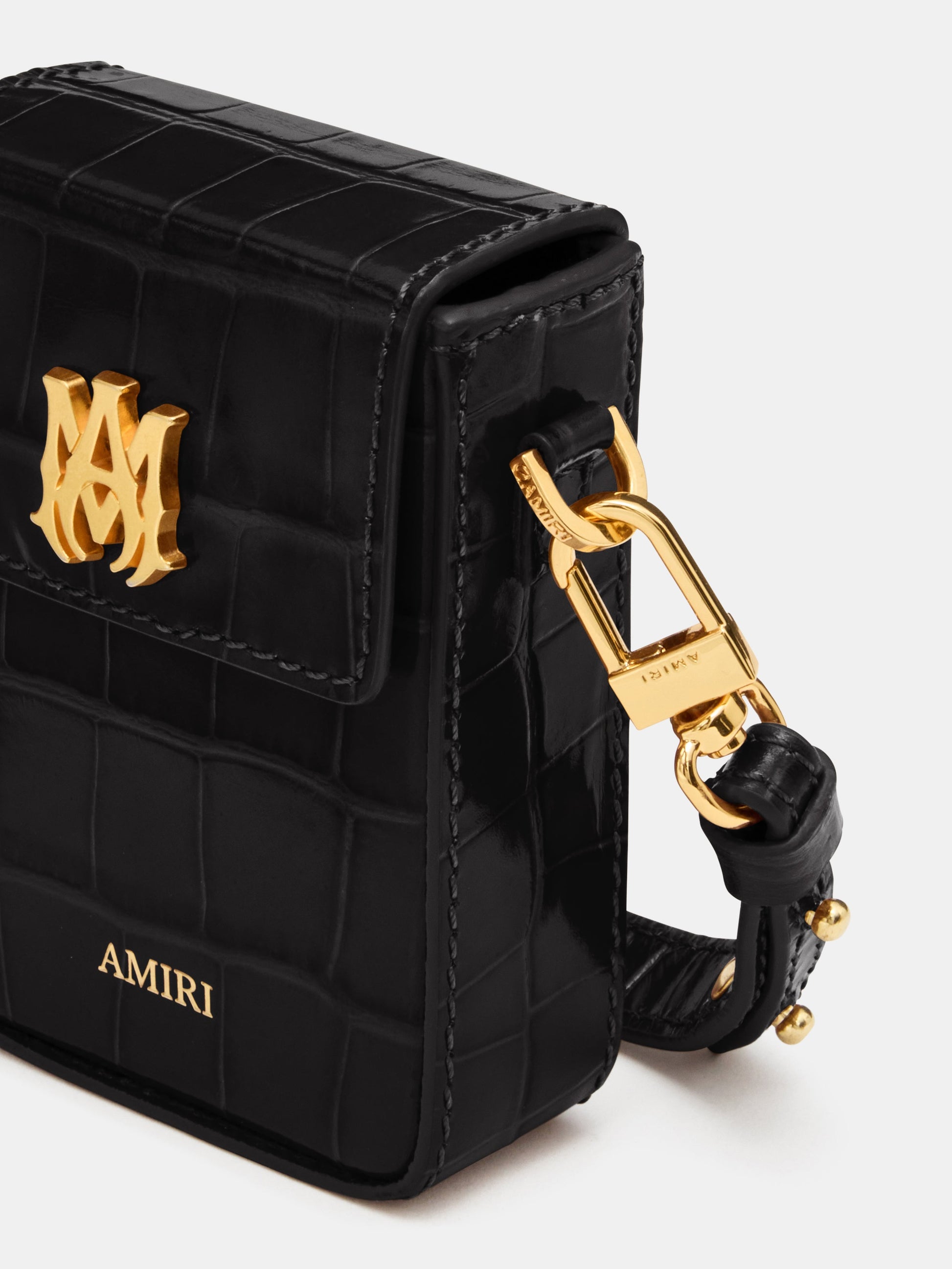Croc Embossed Cigarette Case - Black | Amiri Popular Choice