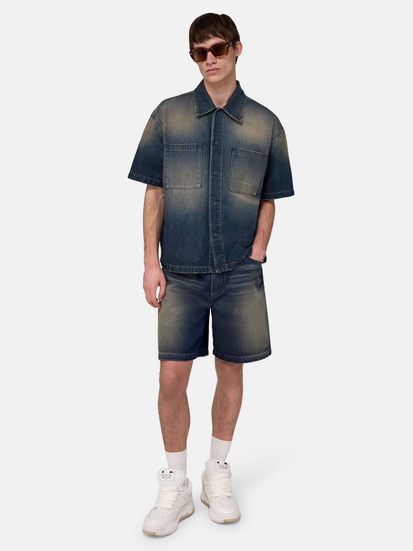 Amiri Denim Shirt - Sandstone | Amiri Great Deal