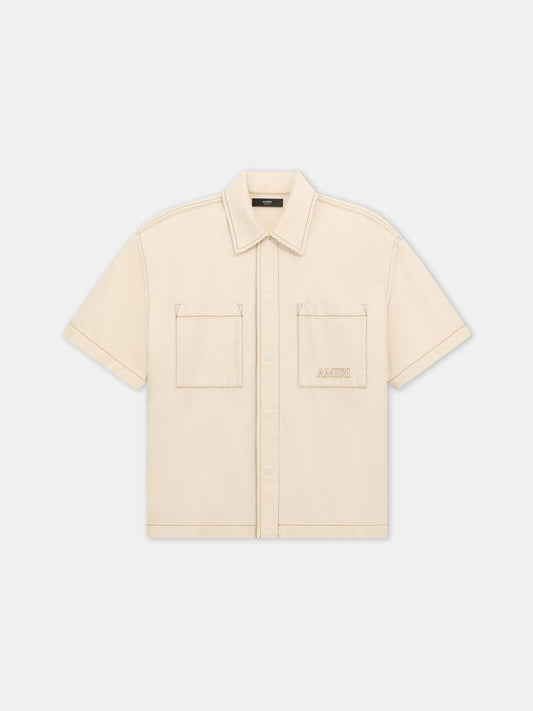 Amiri Denim Shirt - Ecru | Amiri Featured