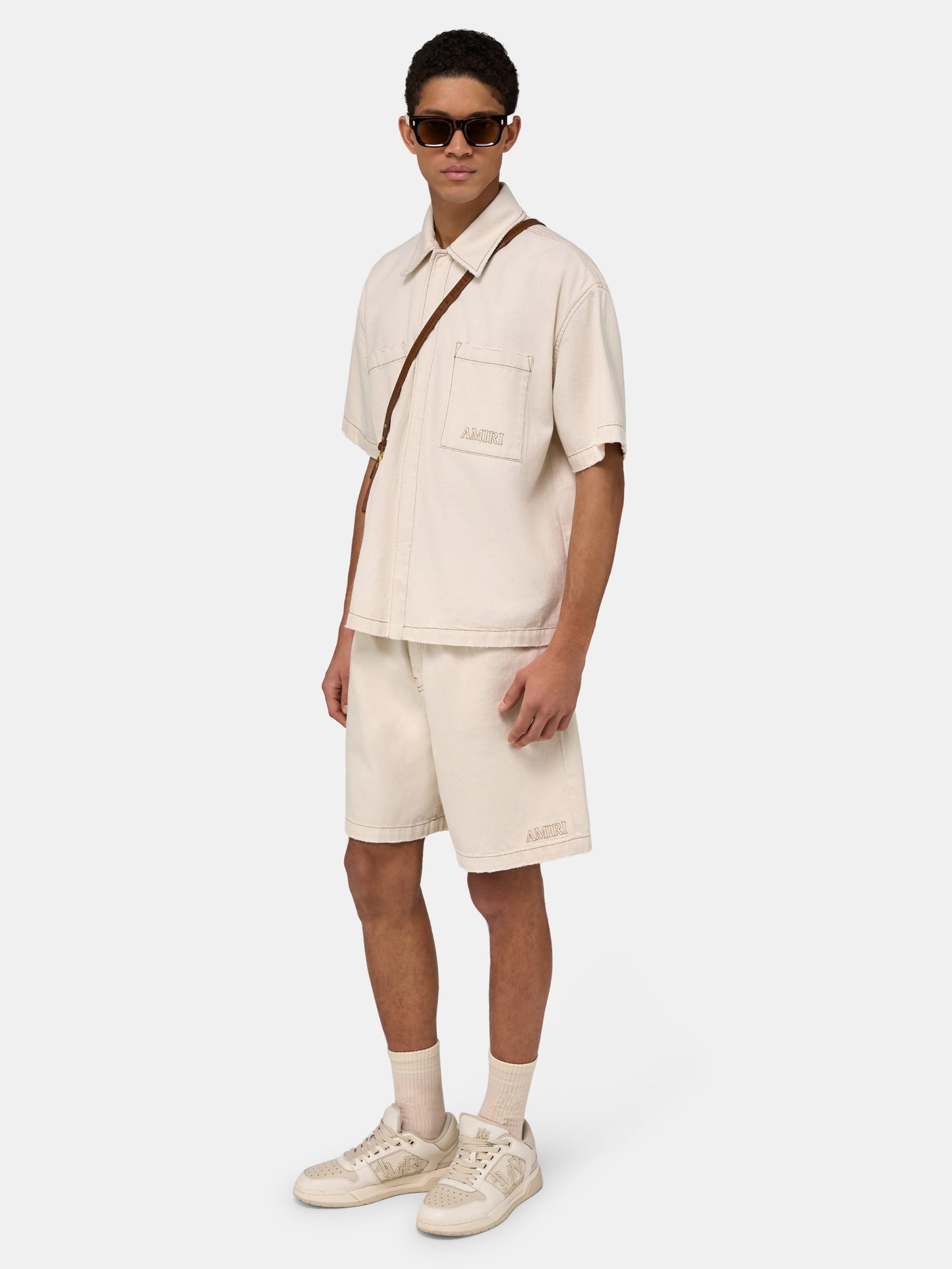 Amiri Denim Shirt - Ecru | Amiri Featured