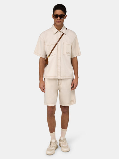 Drawstring Denim Short - Ecru | Amiri Popular Choice
