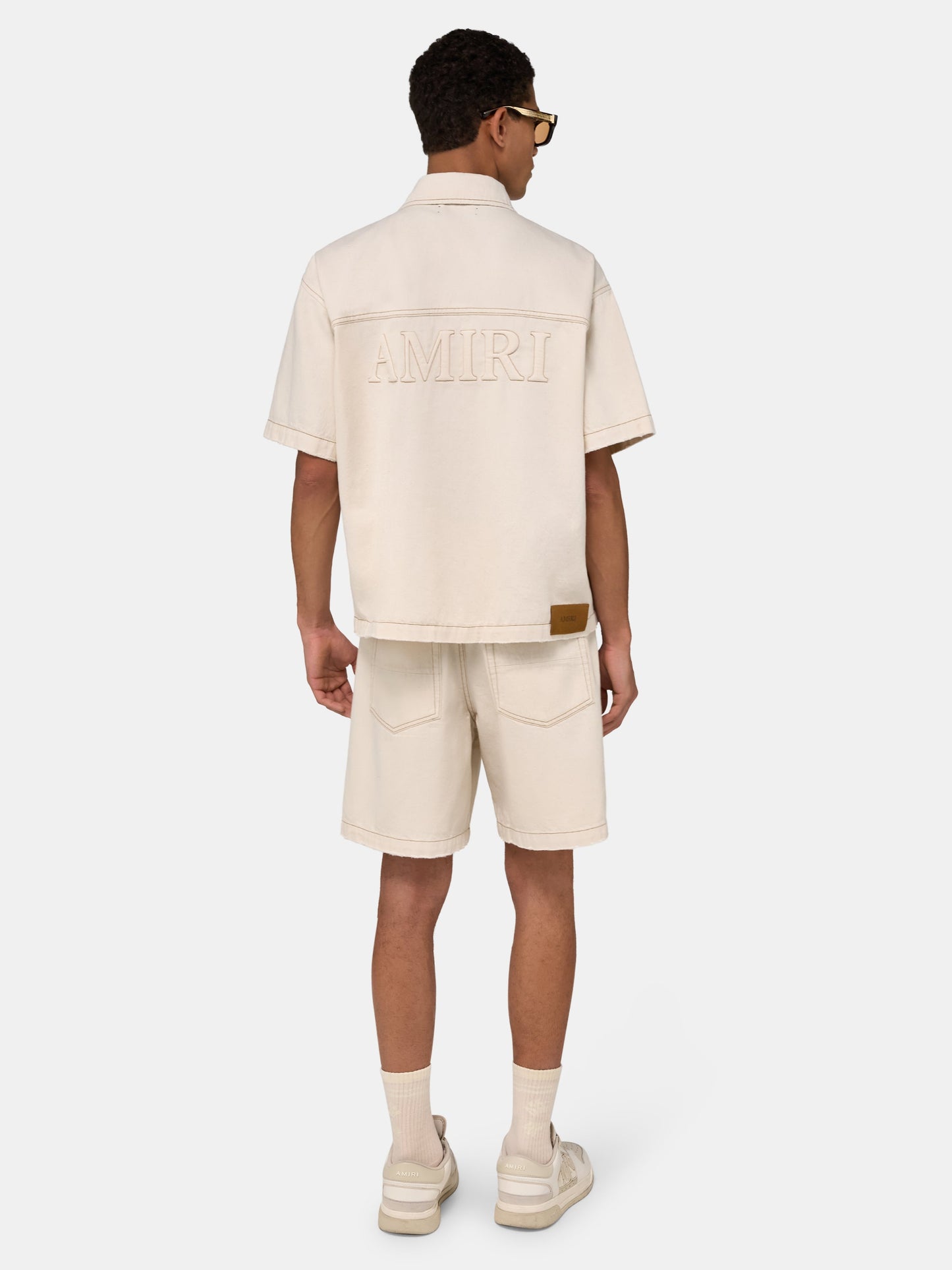 Drawstring Denim Short - Ecru | Amiri Popular Choice