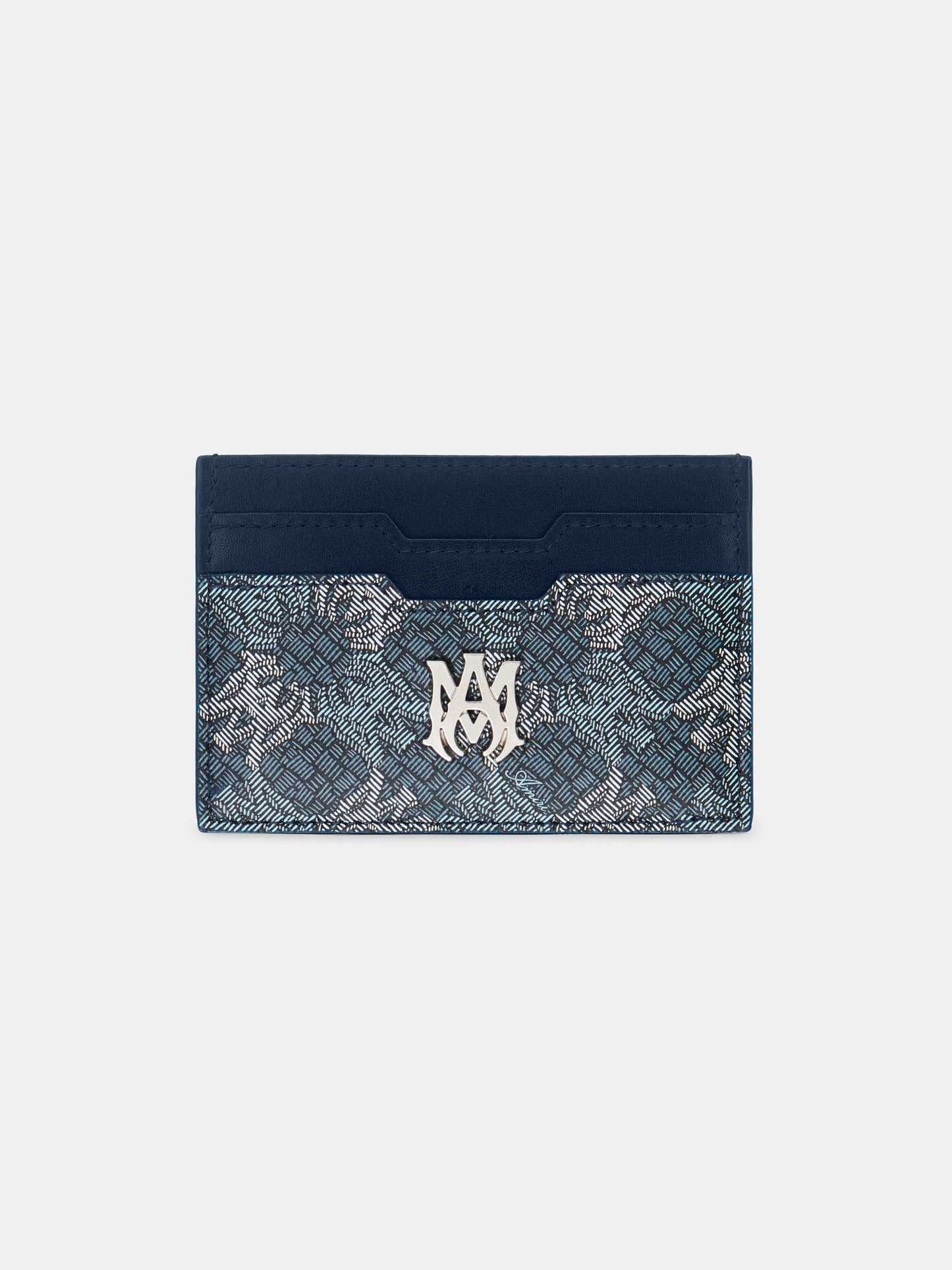 Ma Quad Canvas Card Holder - Blue | Amiri Online