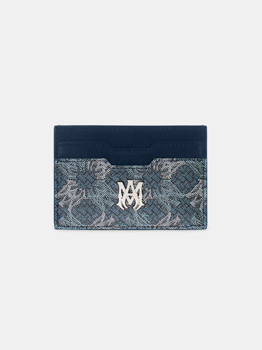 Ma Quad Canvas Card Holder - Blue | Amiri Online