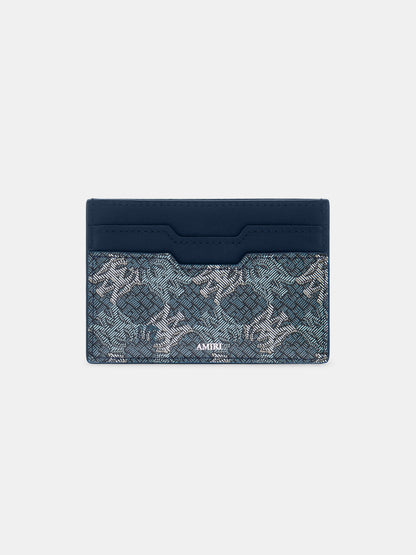 Ma Quad Canvas Card Holder - Blue | Amiri Online