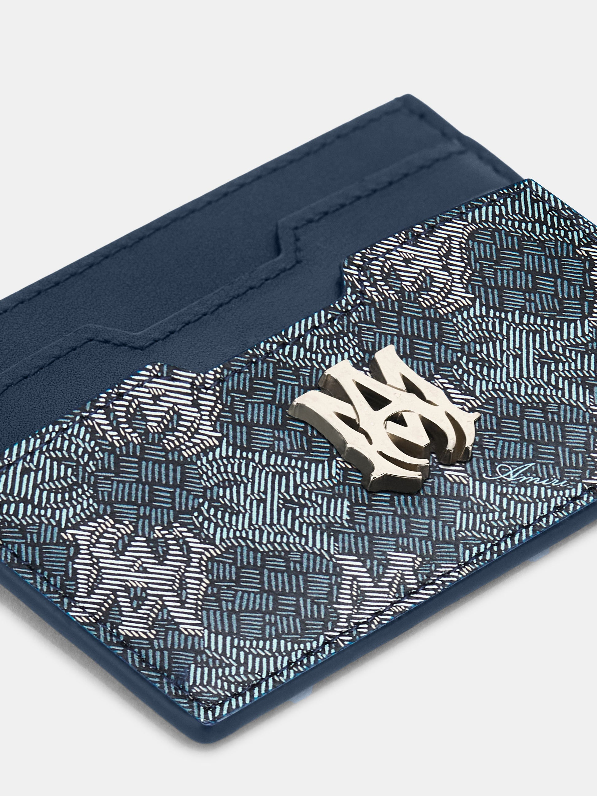 Ma Quad Canvas Card Holder - Blue | Amiri Online