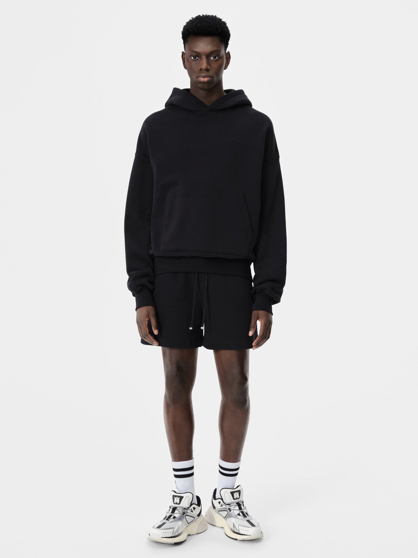 Amiri Embroidered Short - Black | Amiri Featured