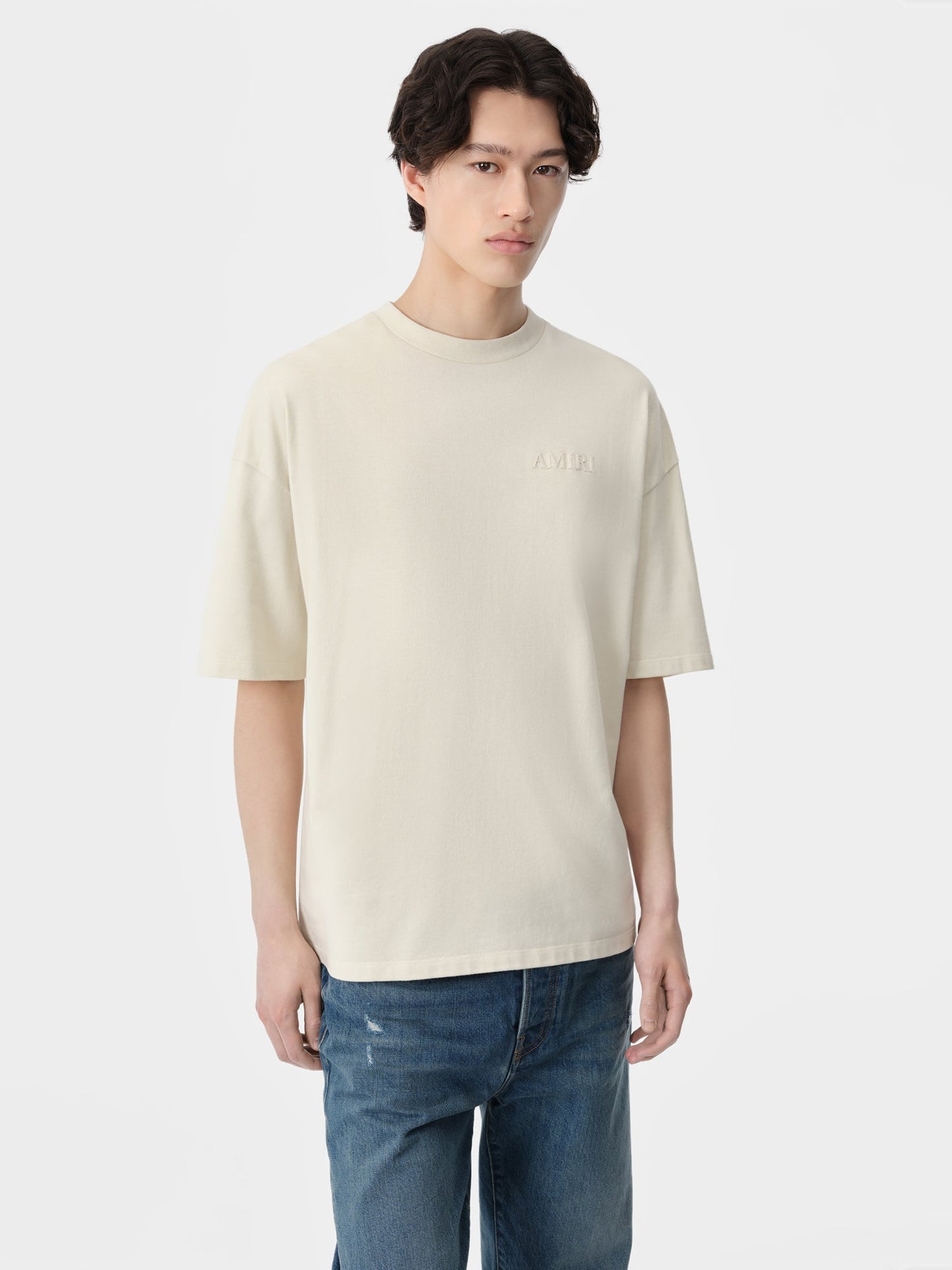 Amiri Oversized Tee - Birch | Amiri Best Seller