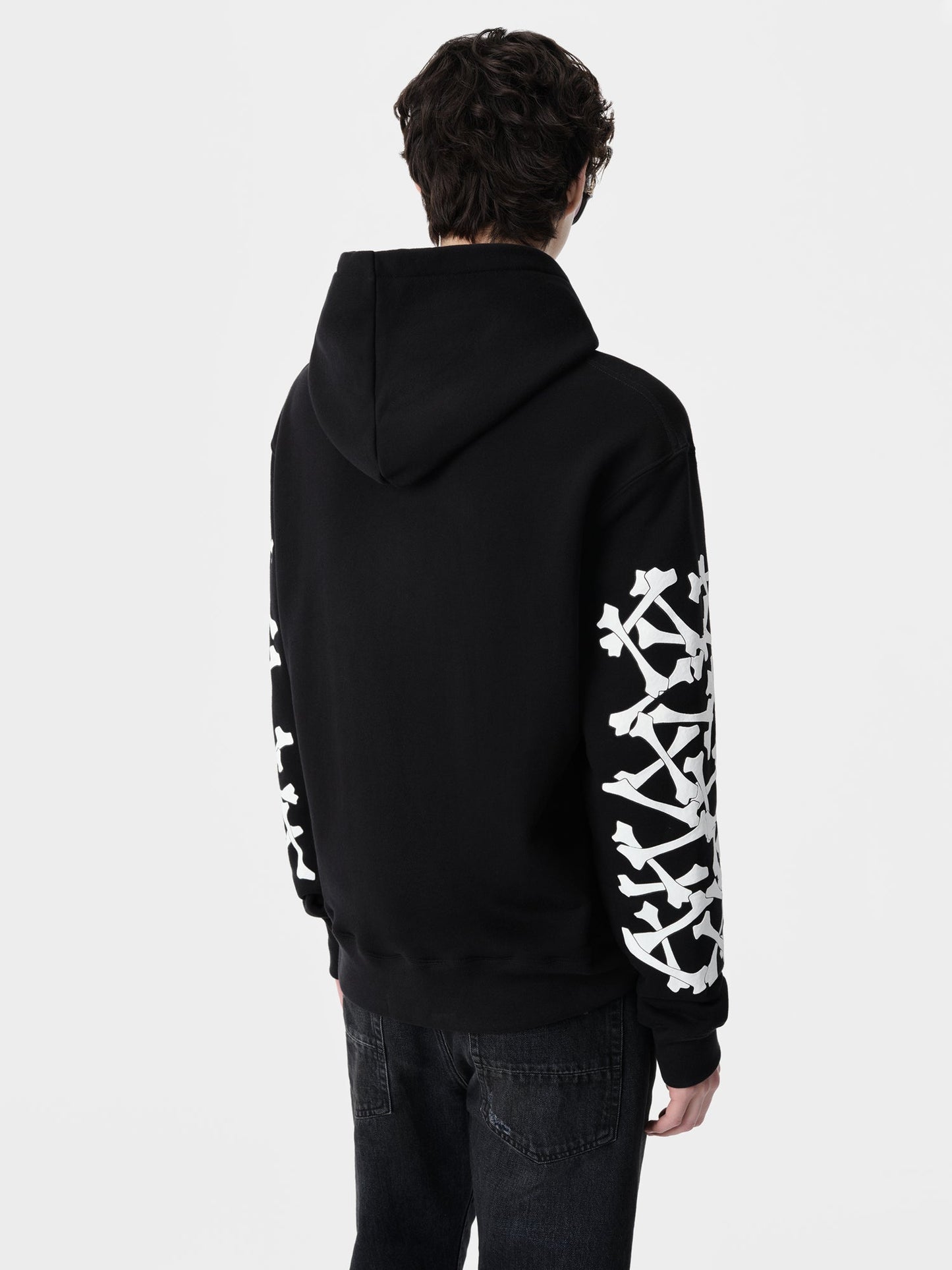Bones Stacked Hoodie - Black | Amiri Budget Friendly