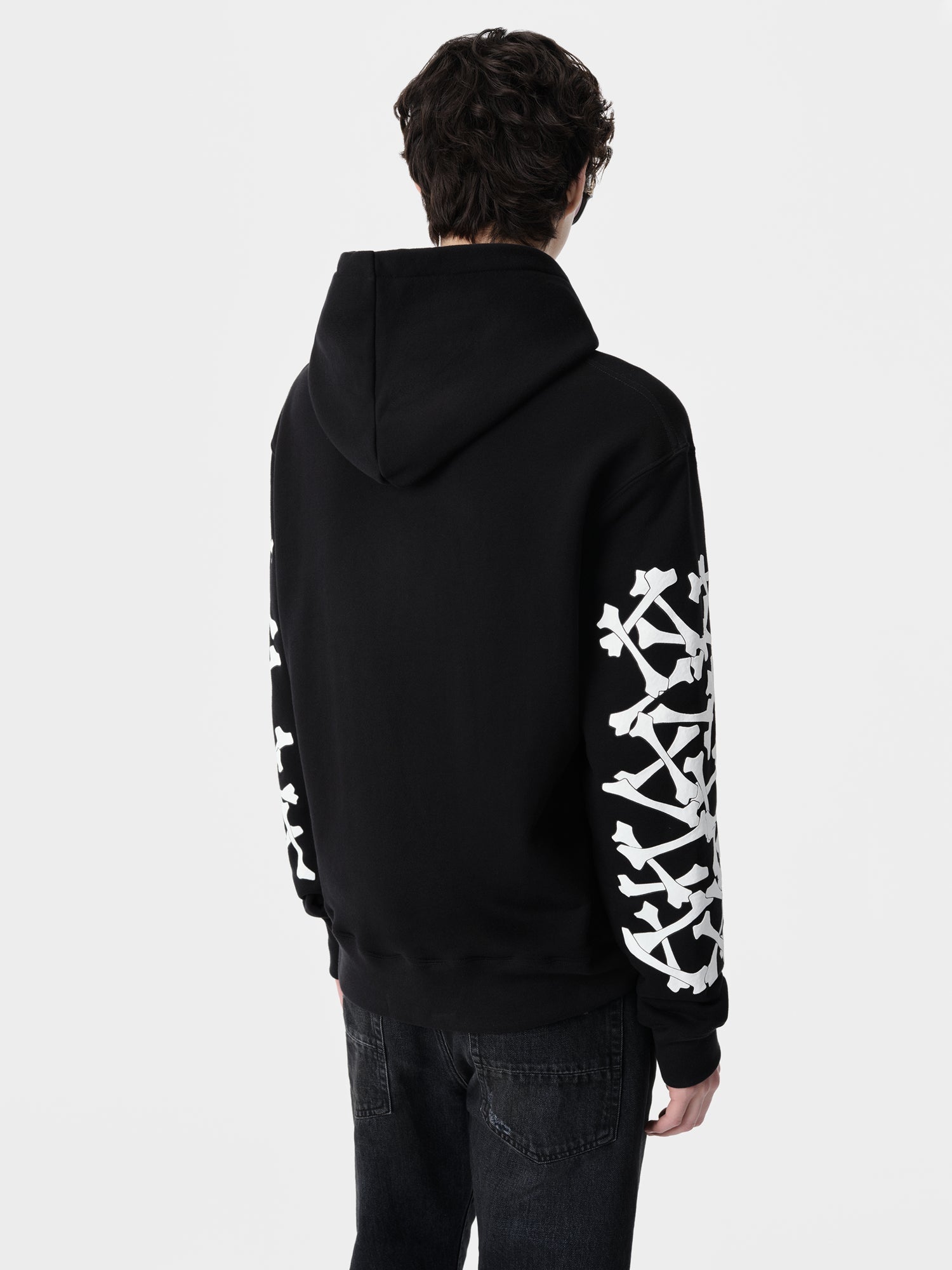 Bones Stacked Hoodie - Black | Amiri Budget Friendly