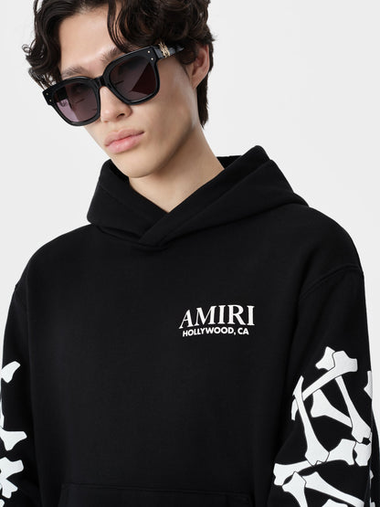 Bones Stacked Hoodie - Black | Amiri Budget Friendly
