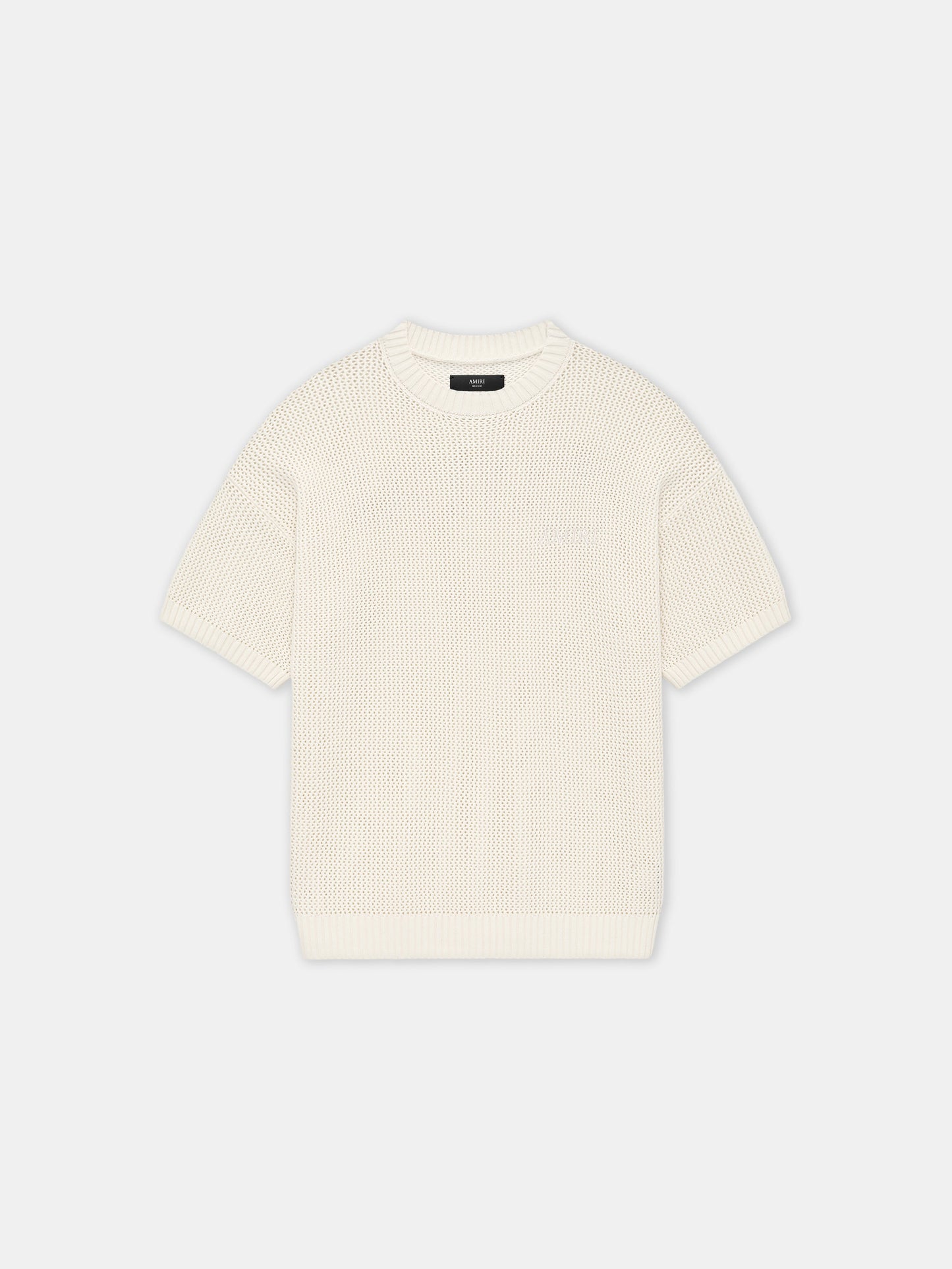Amiri Crochet Mesh Tshirt - Ivory | Amiri Special Offer