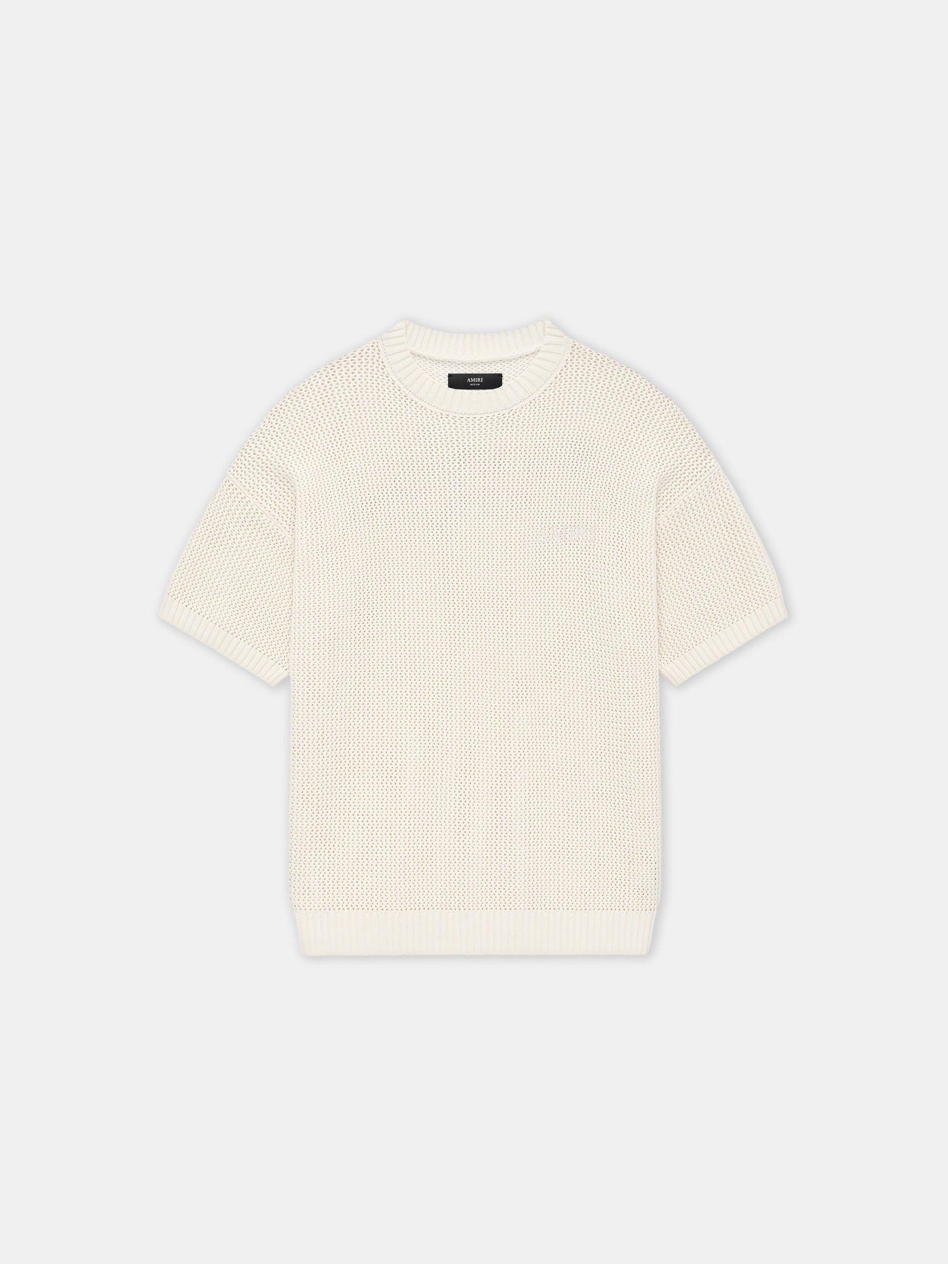 Amiri Crochet Mesh Tshirt - Ivory | Amiri Special Offer