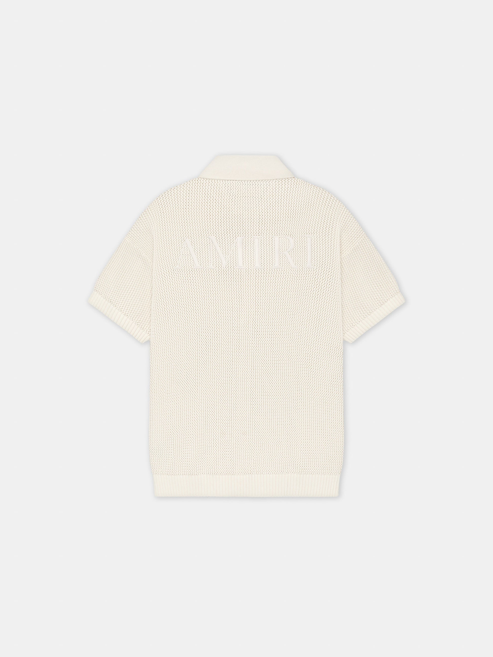 Amiri Crochet Mesh Shirt - Ivory | Amiri Featured