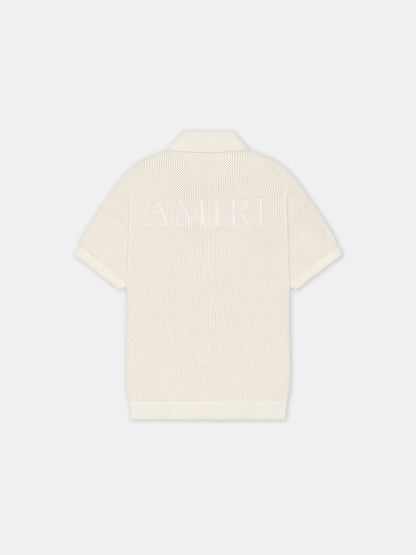 Amiri Crochet Mesh Shirt - Ivory | Amiri Featured
