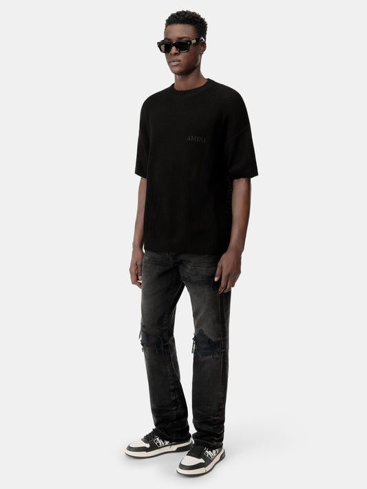 Amiri Crochet Mesh Tshirt - Black | Amiri Popular Choice