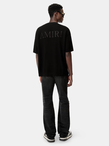 Amiri Crochet Mesh Tshirt - Black | Amiri Popular Choice