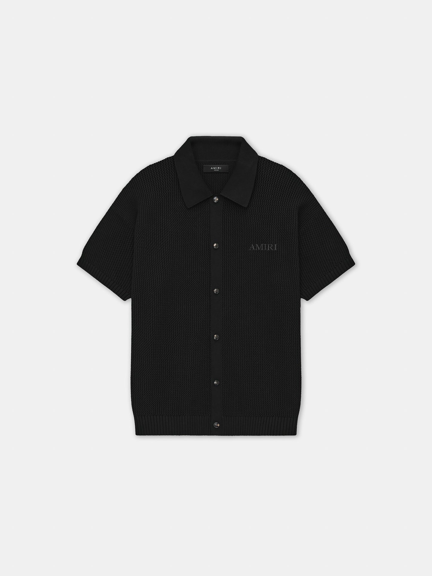 Amiri Crochet Mesh Shirt - Black | Amiri Sale