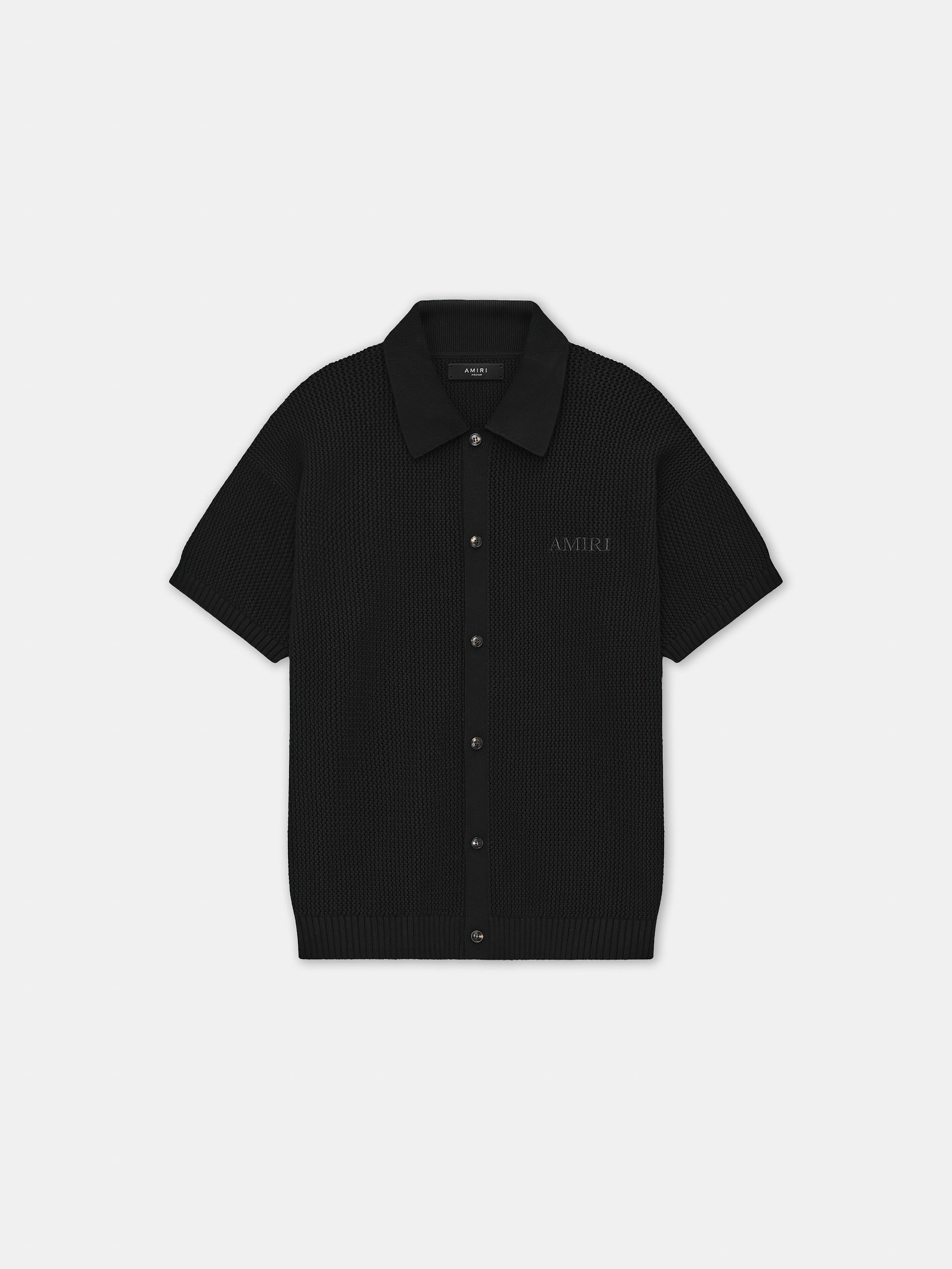 Amiri Crochet Mesh Shirt - Black | Amiri Sale