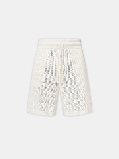 Amiri Crochet Mesh Short - Ivory | Amiri Online