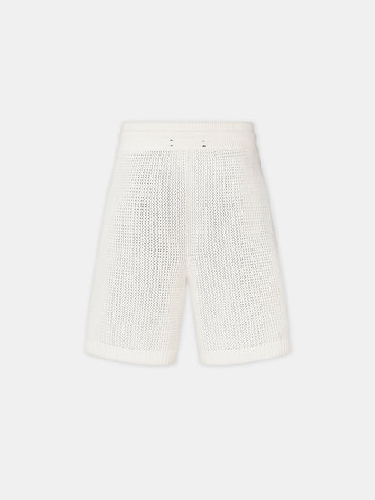 Amiri Crochet Mesh Short - Ivory | Amiri Online
