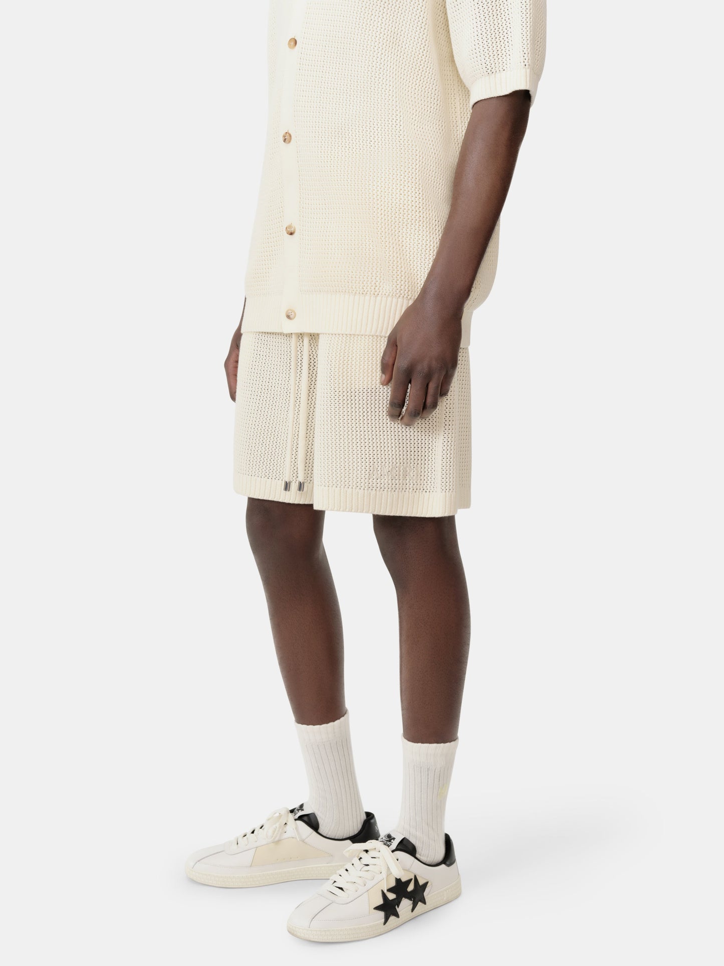 Amiri Crochet Mesh Short - Ivory | Amiri Online