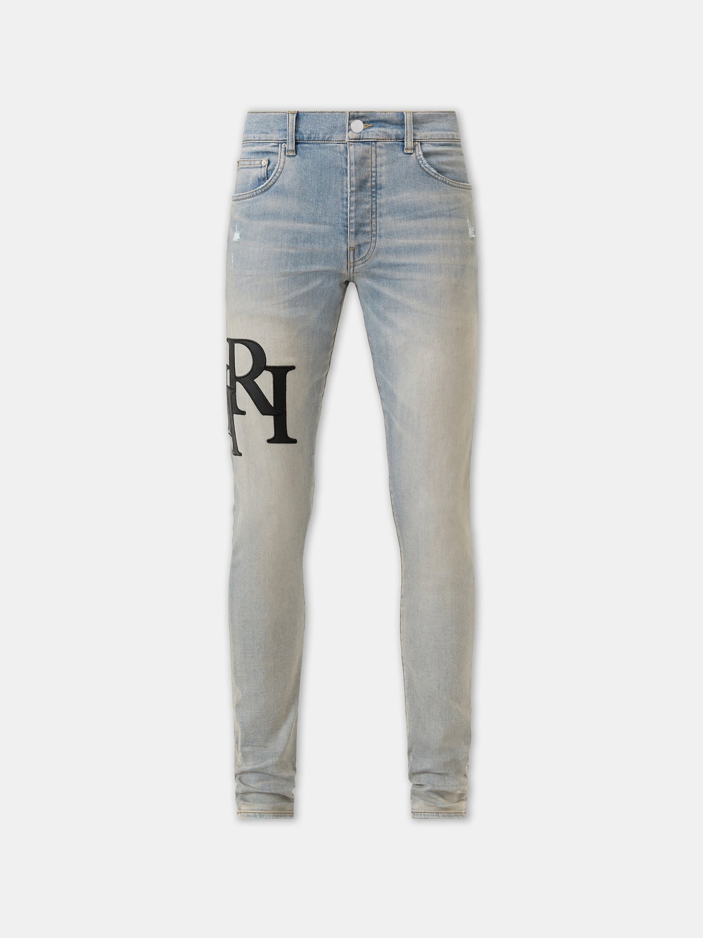 Staggered Logo Skinny Jean - Antique Indigo | Amiri Budget Friendly