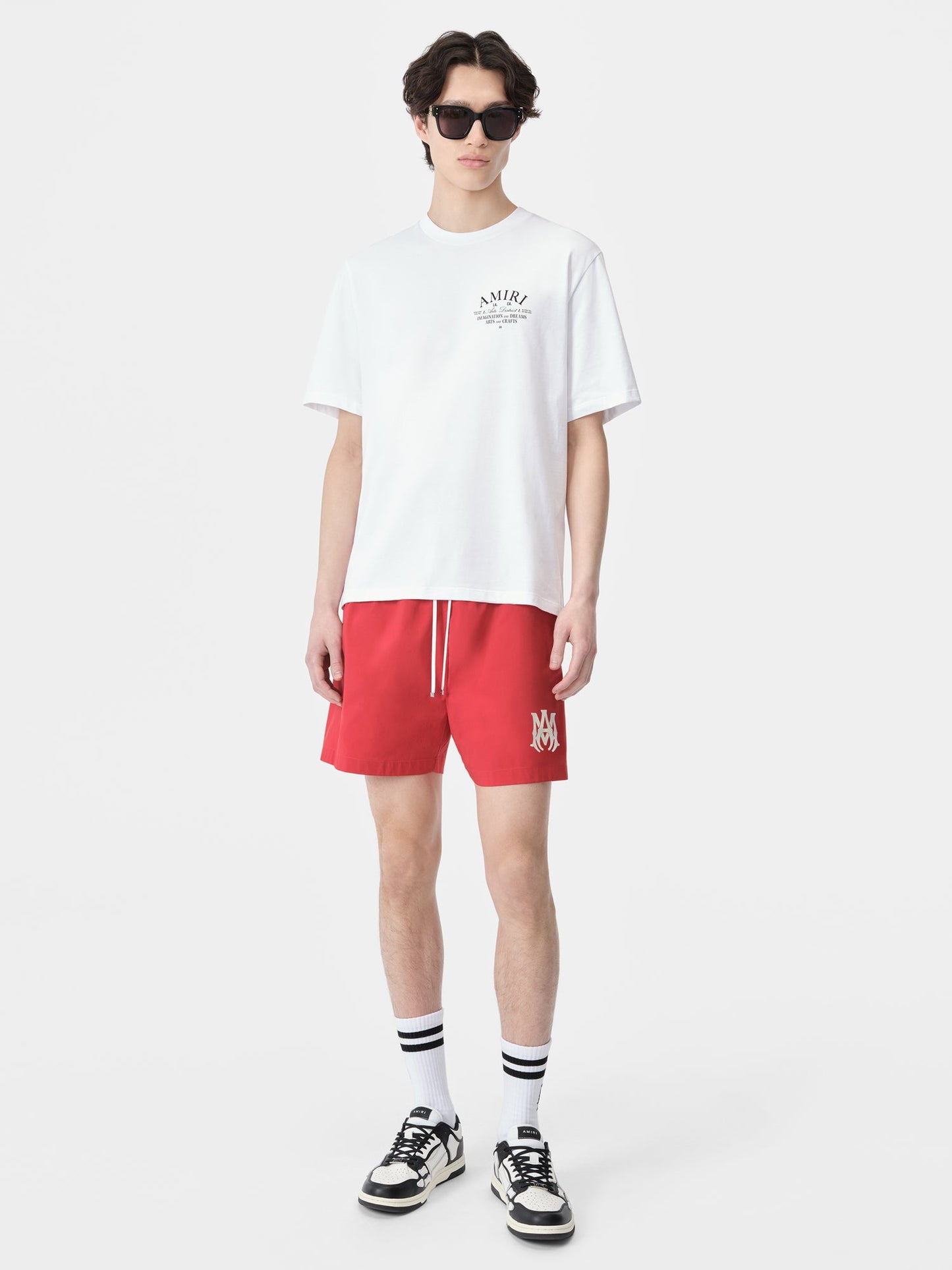 Ma Core Logo Swim Trunk - Red | Amiri Popular Choice